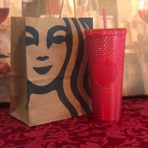Starbucks 2019 Hot Pink Bling Studded Tumbler 24oz